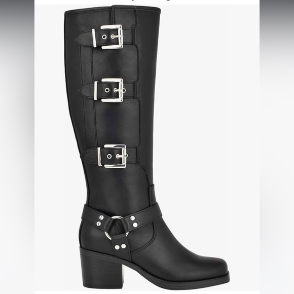 Nine West Shoes - NEW Black Nine West Karry tall moto boots 8M